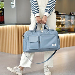 Large Storage Sports Bag Zipper Portable Luggage Handbag Duffle Bag