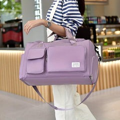 Large Storage Sports Bag Zipper Portable Luggage Handbag Duffle Bag