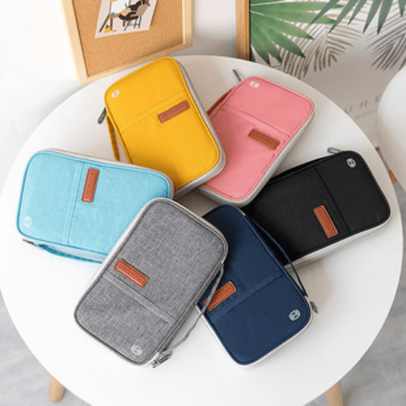 Waterproof Document Bag RFID Blocking Passport Holder Ticket Holder