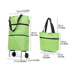 Portable Shopper Bag Lightweight Storage Bag Outdoor Bag With Wheels
