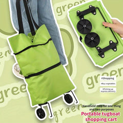 Portable Shopper Bag Lightweight Storage Bag Outdoor Bag With Wheels