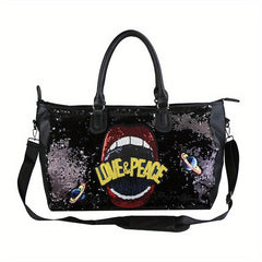 Women's Sequins Crossbody Storage Bag Lightweight Shoulder Bag
