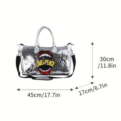 Women's Sequins Crossbody Storage Bag Lightweight Shoulder Bag