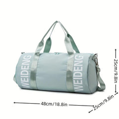 Minimalist Yoga Handbag Solid Sports Bag Large Capacity Overnight Bag