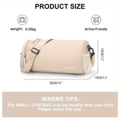 Large Capacity Waterproof Travel Duffle Bag Weekender with Shoe Compartment