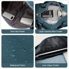 Large Capacity Waterproof Travel Duffle Bag Weekender with Shoe Compartment