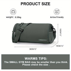 Large Capacity Waterproof Travel Duffle Bag Weekender with Shoe Compartment