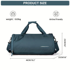 Large Capacity Waterproof Travel Duffle Bag Weekender with Shoe Compartment