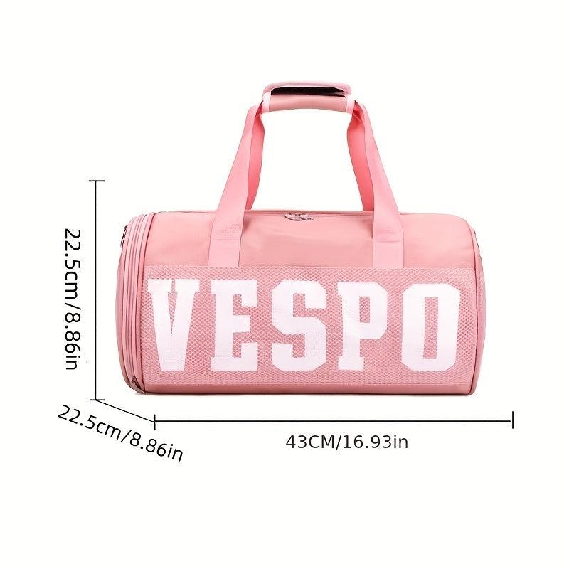 Large Capacity Weekender Duffle Barrel Bag Lightweight Luggage Bag