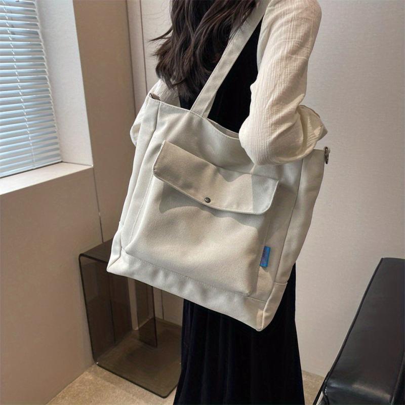 Large Capacity Canvas Shoulder Bag for School