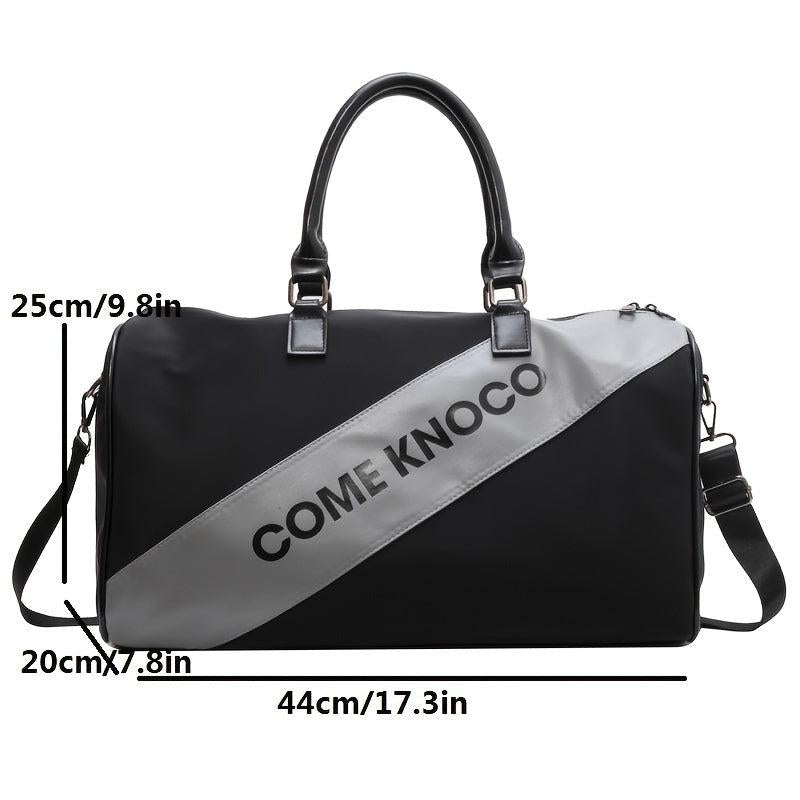 Sporty Zipper Handbag Gym Duffel Bag