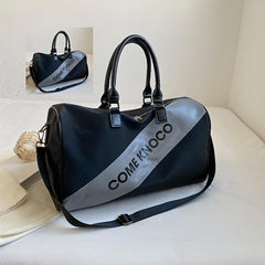 Sporty Zipper Handbag Gym Duffel Bag