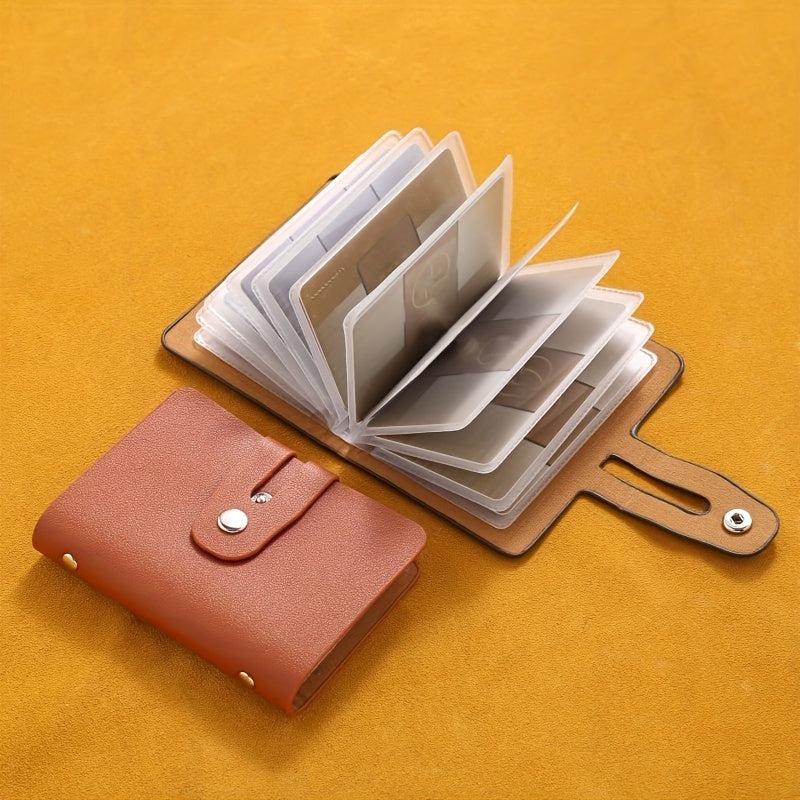RFID Credit Card Holder 24 Slots PU Leather Holder