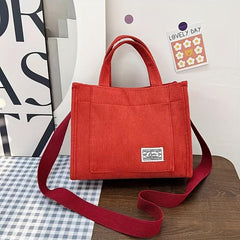 Corduroy Crossbody Bag Casual Shoulder Bag Women's Handbag