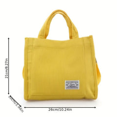 Corduroy Crossbody Bag Casual Shoulder Bag Women's Handbag