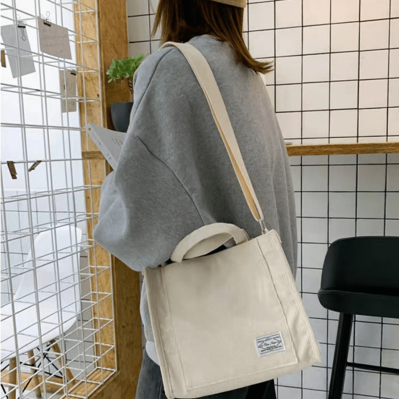 Corduroy Crossbody Bag Casual Shoulder Bag Women's Handbag