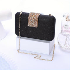 Glitter Rhinestone Evening Bag Chain Handbag Clutch Wedding Prom