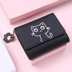 Cartoon Kitten Coin Purse Wallet Credit Card Holder