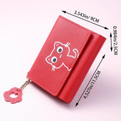 Cartoon Kitten Coin Purse Wallet Credit Card Holder