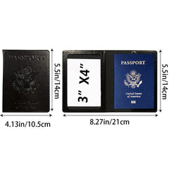 Ultra Thin PU Leather Passport Holder Card Holder Travel Accessories