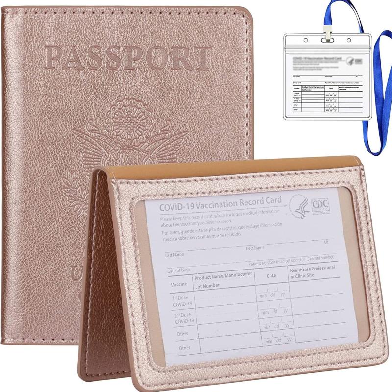 Ultra Thin PU Leather Passport Holder Card Holder Travel Accessories