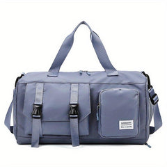 Large Capacity Duffle Bag Nylon Lightweight Luggage Bag With Shoe Compartment