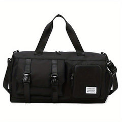 Large Capacity Duffle Bag Nylon Lightweight Luggage Bag With Shoe Compartment