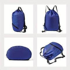 Mesh Drawstring Sports Bag Lightweight Backpack Large Capacity
