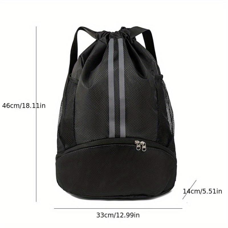 Mesh Drawstring Sports Bag Lightweight Backpack Large Capacity