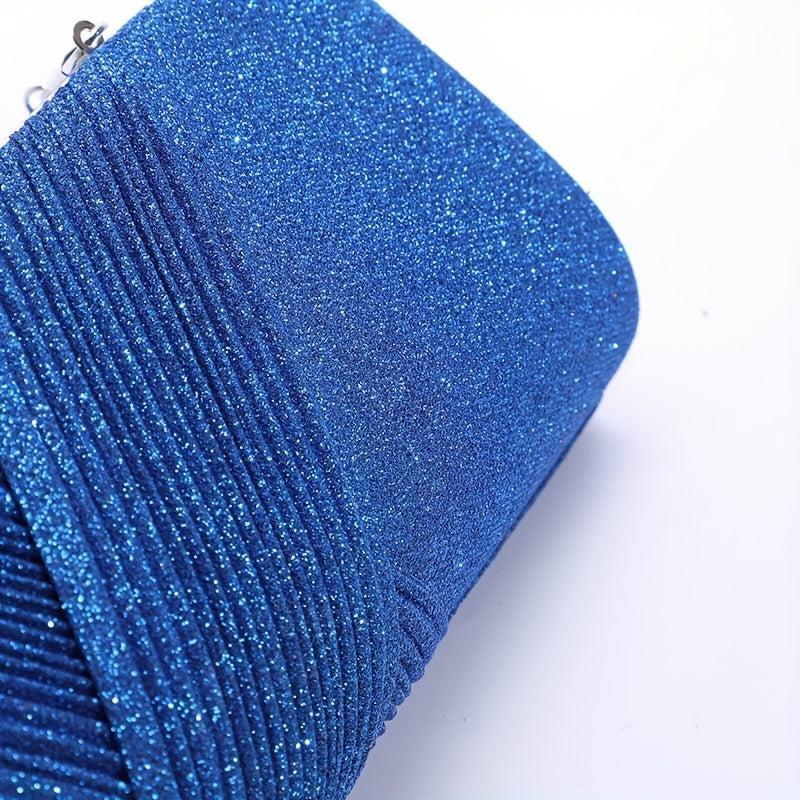 Glitter Clutch Wallet Evening Bag for Party Women Solid Coin Purse