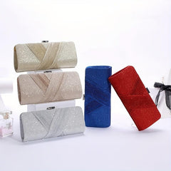 Glitter Clutch Wallet Evening Bag for Party Women Solid Coin Purse