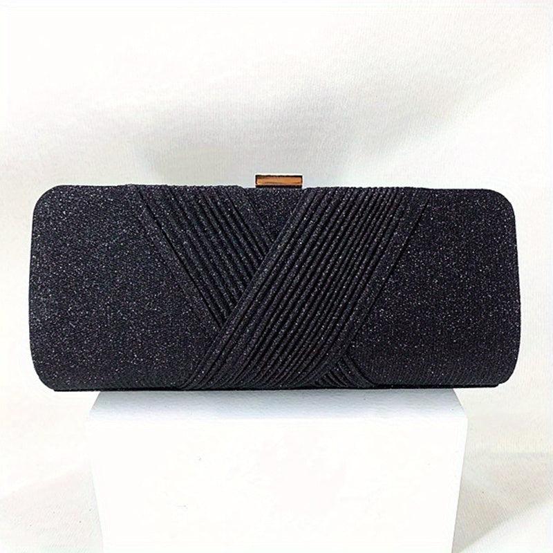 Glitter Clutch Wallet Evening Bag for Party Women Solid Coin Purse