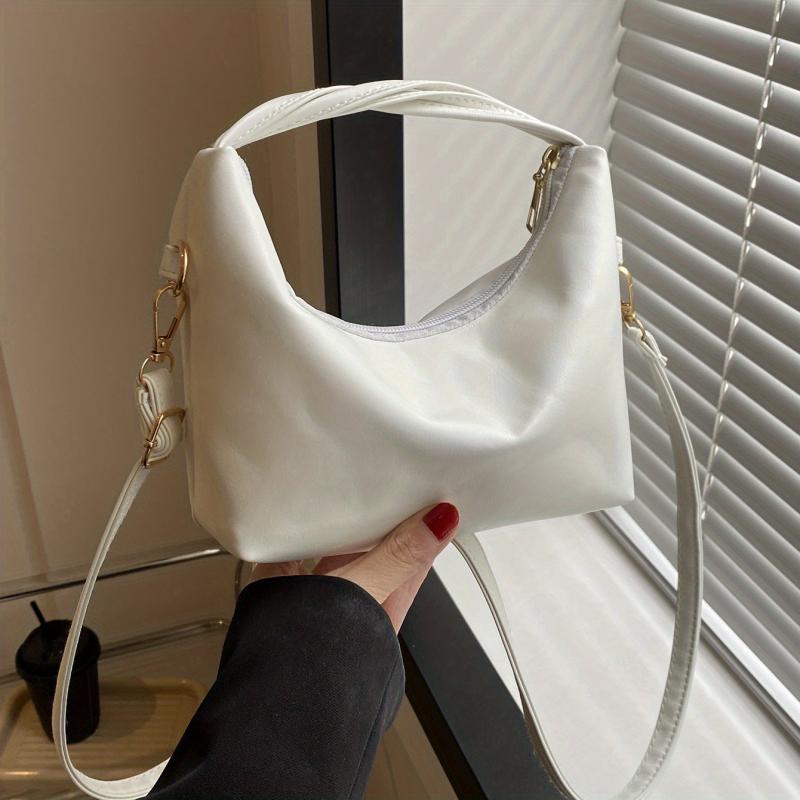 Versatile Crossbody Bag & Purse for Women, Casual PU Leather Shoulder Bag