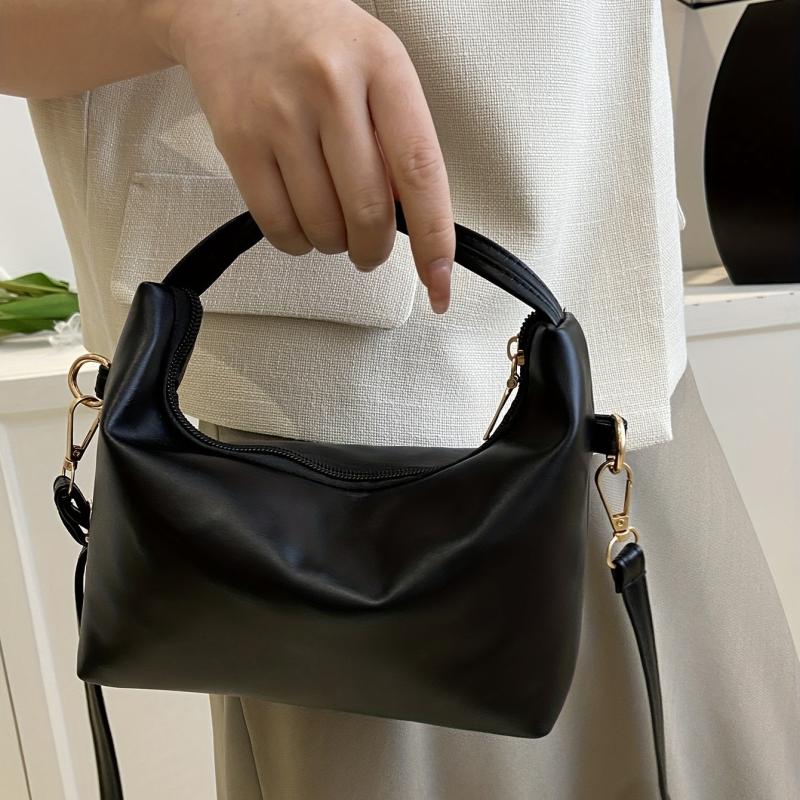 Versatile Crossbody Bag & Purse for Women, Casual PU Leather Shoulder Bag