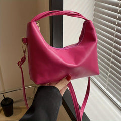 Versatile Crossbody Bag & Purse for Women, Casual PU Leather Shoulder Bag