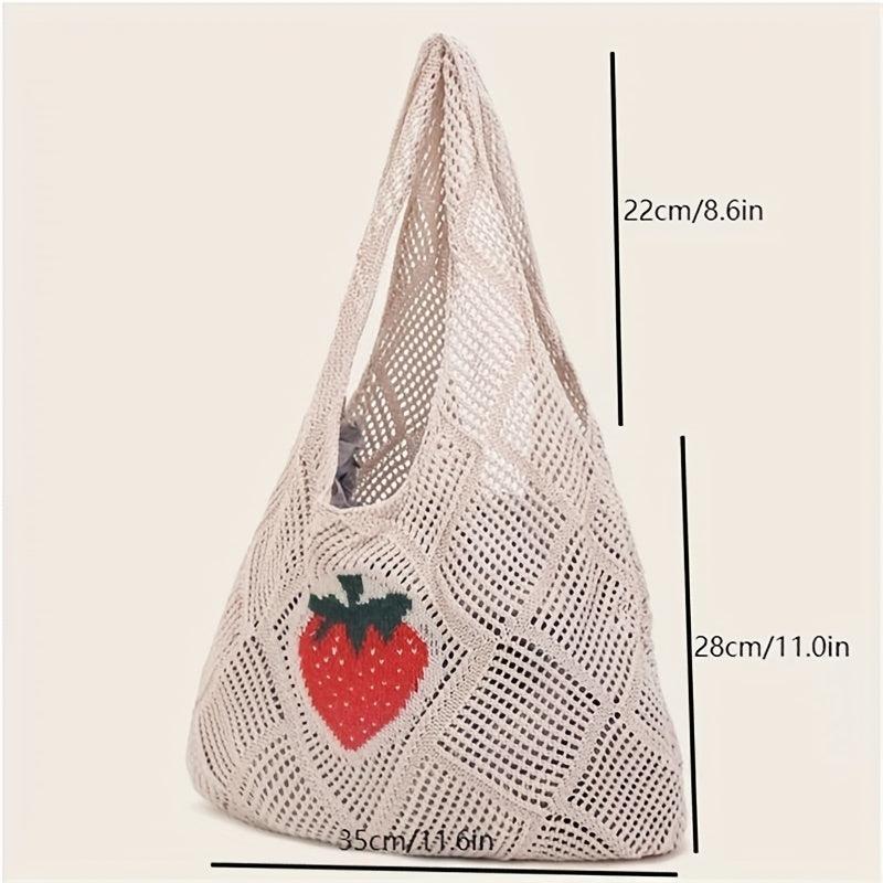 Large Capacity Hollow Tote Bag Lightweight Hobo Shoulder Bag