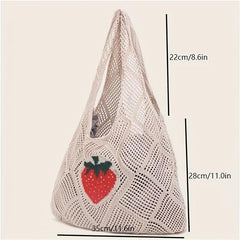 Large Capacity Hollow Tote Bag Lightweight Hobo Shoulder Bag