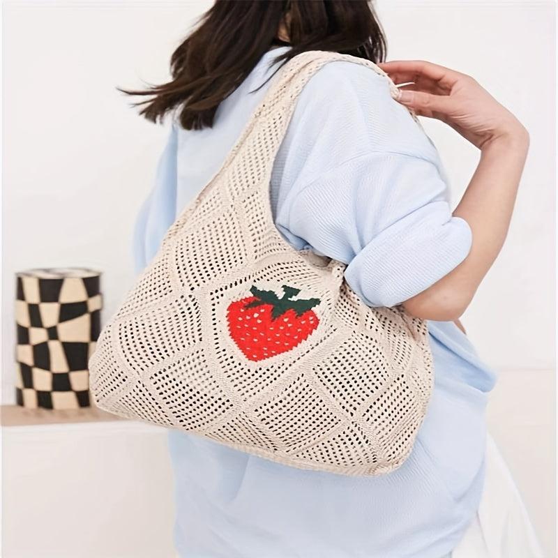 Large Capacity Hollow Tote Bag Lightweight Hobo Shoulder Bag