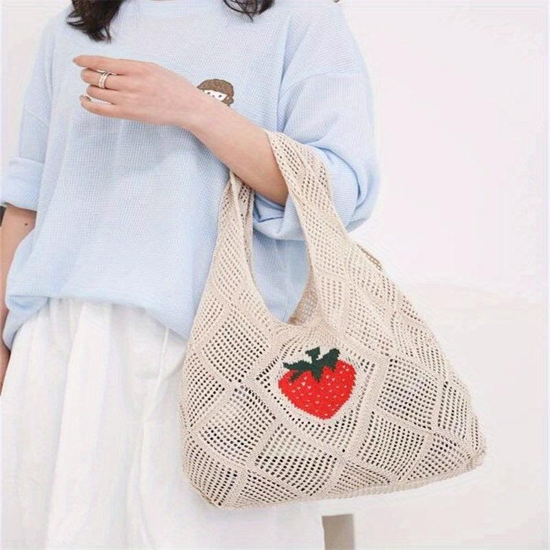 Large Capacity Hollow Tote Bag Lightweight Hobo Shoulder Bag