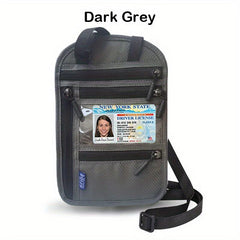 RFID Passport Bag Neck Hanging Storage Bag Wallet