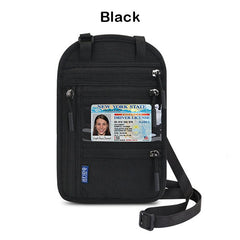 RFID Passport Bag Neck Hanging Storage Bag Wallet