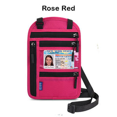 RFID Passport Bag Neck Hanging Storage Bag Wallet