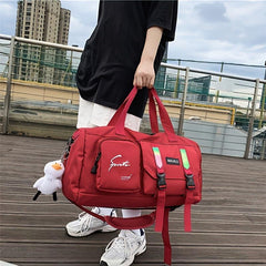 Large Capacity Travel Storage Duffel Bag with Shoes Compartment