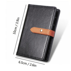Phone Back Sticker Card Holder Wallet PU Leather Credit Card Case