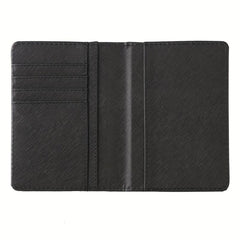 Cross Pattern PU Leather Passport Cover card ID Holder