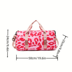 Large Capacity Duffle Bag Nylon Lightweight Luggage Bag With Shoe Compartment