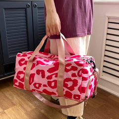 Large Capacity Duffle Bag Nylon Lightweight Luggage Bag With Shoe Compartment