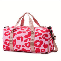 Large Capacity Duffle Bag Nylon Lightweight Luggage Bag With Shoe Compartment