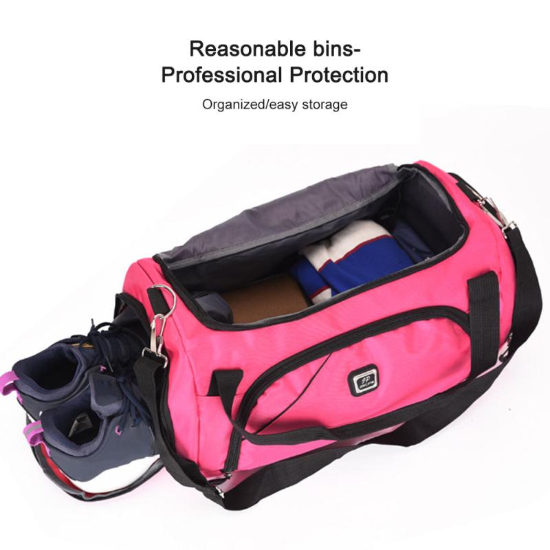 Large Duffle Bag Lightweight Luggage Shoe Compartment Travel Storage