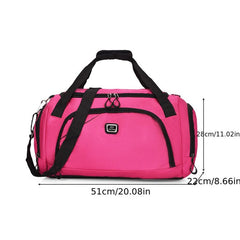 Large Duffle Bag Lightweight Luggage Shoe Compartment Travel Storage
